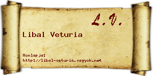 Libal Veturia névjegykártya